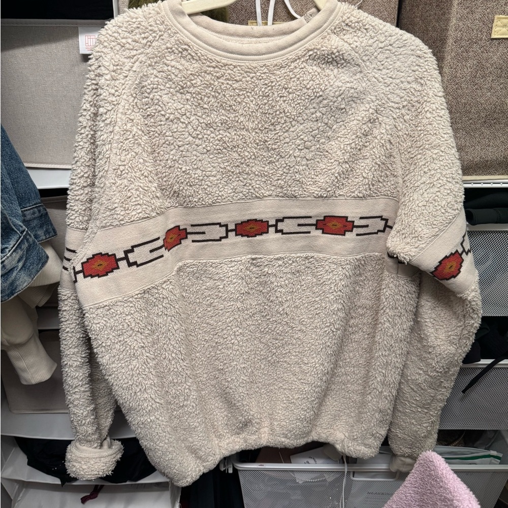Urban Outfitters Cream Sherpa Jacket